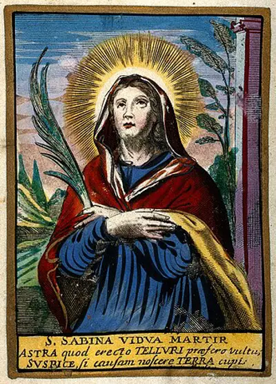 0 christian feast day sabina 08 29