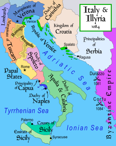 1068 byzantinenorman wars italo normans begin a nearly three ye 08 05