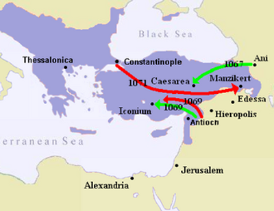1071 byzantineseljuk wars seljuk turks led by alp arslan captur 08 26
