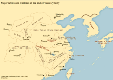 1363 red turban rebellions the rebel leader zhu yuanzhang won th 10 04
