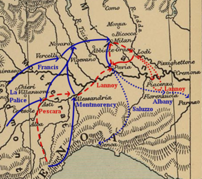 1524 french troops lay siege to pavia