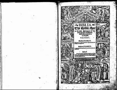 1535 the coverdale bible is printed with translations into engli 10 04