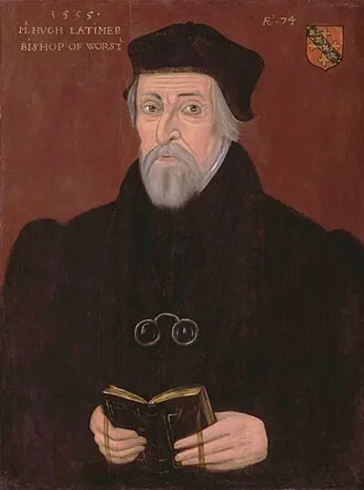 1555 hugh latimer english bishop and saint born 1487 10 16