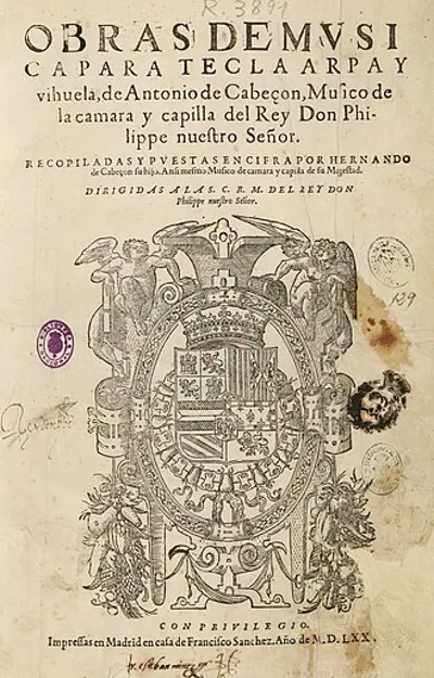 1602 hernando de cabezon spanish organist and composer born 154 10 01