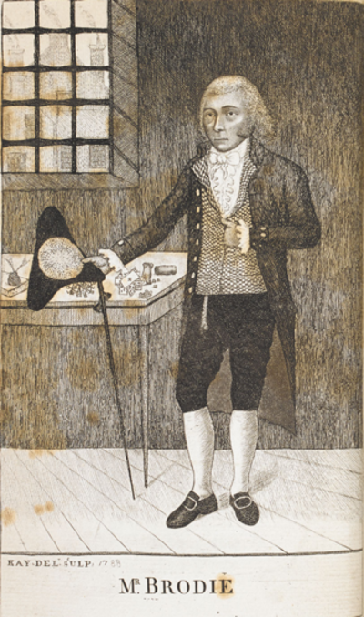 1788 william brodie scottish businessman and politician born 17 10 01