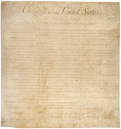 1789 the united states bill of rights is sent to the various stat 10 02