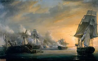 1801 british ships inflict heavy damage on spanish and french shi 07 12