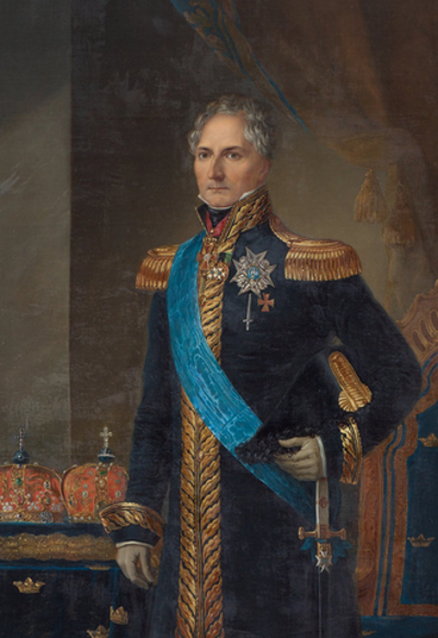 1810 jean baptiste bernadotte marshal of france is elected crow 08 21