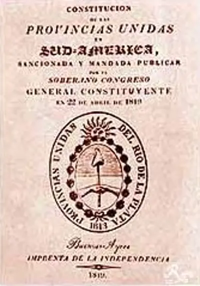1819 the argentine constitution of 1819 is promulgated