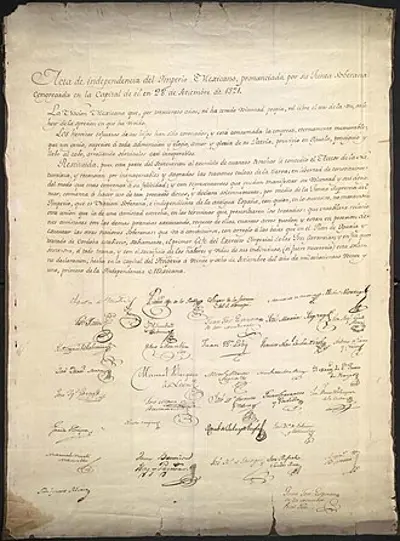 1821 the declaration of independence of the mexican empire is pub 10 13