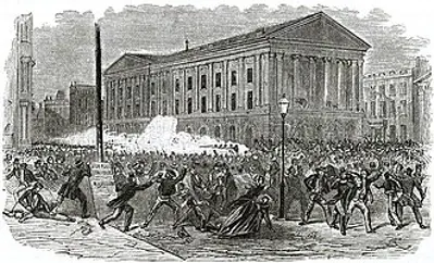 1849 astor place riot a riot breaks out at the astor opera house 05 10