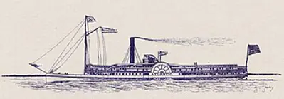 1852 steamboat atlantic sinks on lake erie after a collision wit 08 20