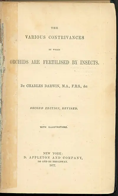 1862 fertilisation of orchids the first book by charles darwin w 05 15