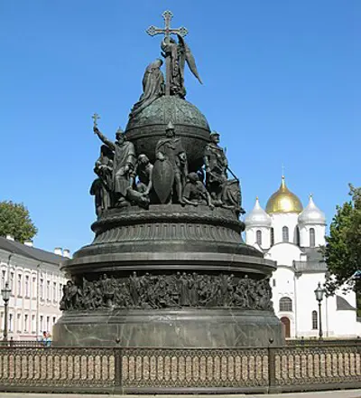 1862 millennium of russia monument is unveiled in novgorod