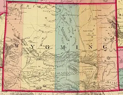 1868 the wyoming territory is established