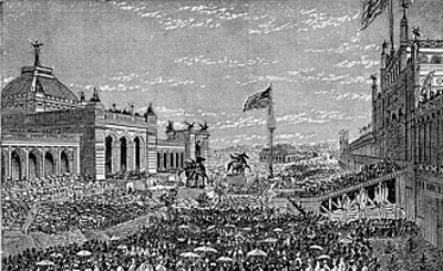 1876 the centennial exposition is opened in philadelphia