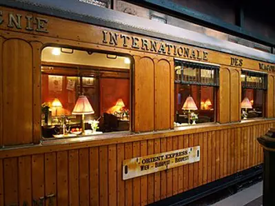1883 the first regularly scheduled orient express departs paris