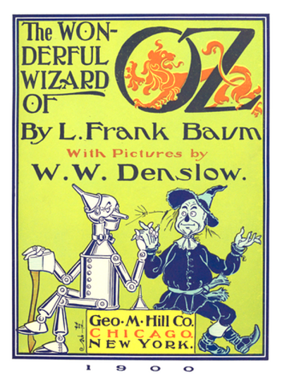 1900 the childrens novel the wonderful wizard of oz by l