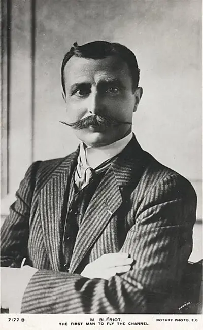 1909 louis bleriot makes the first flight across the english chan 07 25