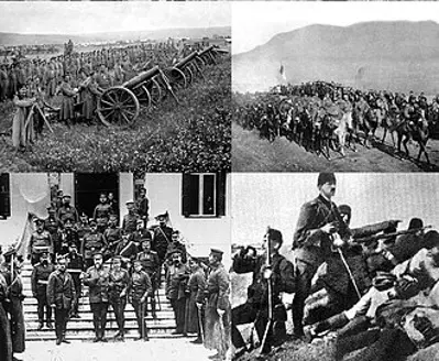 1912 the first balkan war begins when montenegro declares war aga 10 08