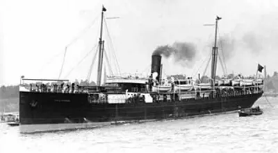 1913 the steamship ss volturno catches fire in the mid atlantic