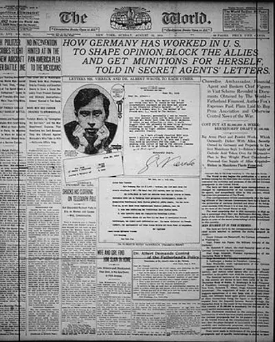 1915 a story in the new york world newspaper reveals that the imp 08 15