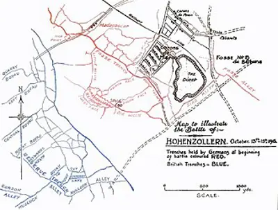 1915 first world war the battle of the hohenzollern redoubt mark 10 13