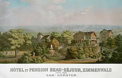 1915 the pacifist zimmerwald conference begins