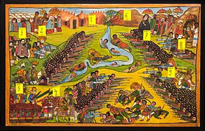 1916 negus mikael marching on the ethiopian capital in support o 10 27