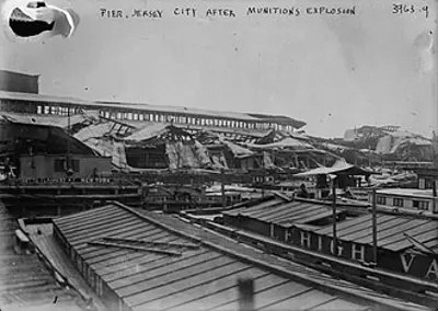 1916 the black tom explosion in new york harbor kills four and de 07 30