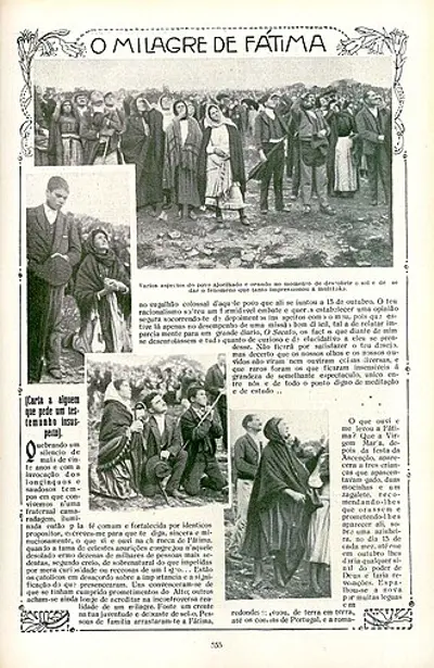 1917 the miracle of the sun is witnessed by an estimated 70000 10 13