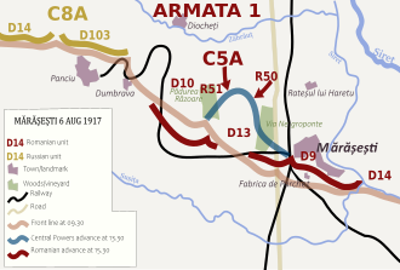 1917 world war i battle of marasesti between the romanian and ge 08 06