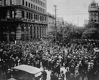 1919 the winnipeg general strike begins