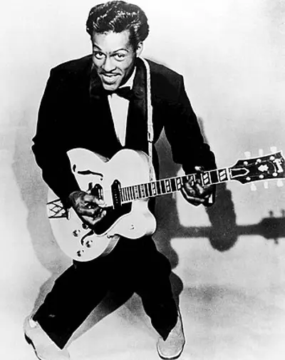 Chuck Berry, American singer-songwriter and guitarist (died 2017)