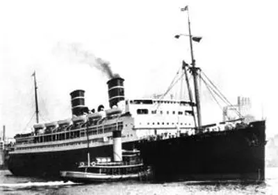 1934 off the new jersey coast a fire aboard the passenger liner 09 08