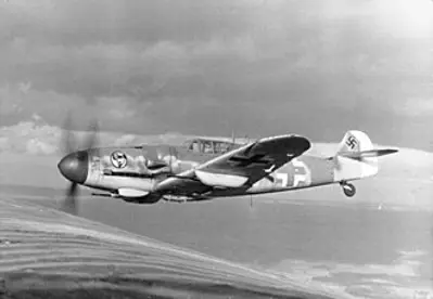 1935 first flight of the messerschmitt bf 109 fighter aeroplane