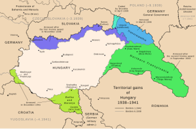 1940 the second vienna award reassigns the territory of northern 08 30