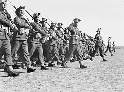 1945 australian imperial forces land in brunei bay to liberate br 06 10