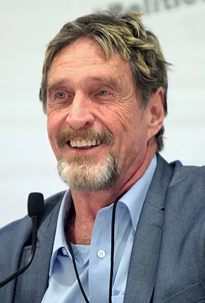 1945 john mcafee british american computer programmer and busine 09 18