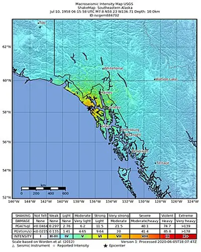 1958 an earthquake struck lituya bay alaska the subsequent mega 07 09