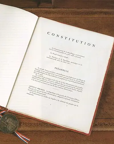 1958 the current constitution of france is adopted