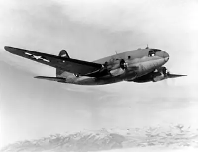 1960 a c 46 airliner carrying the cal poly mustangs football team 10 29
