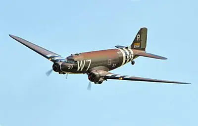 1961 a douglas dakota iv operated by derby aviation later rename 10 07