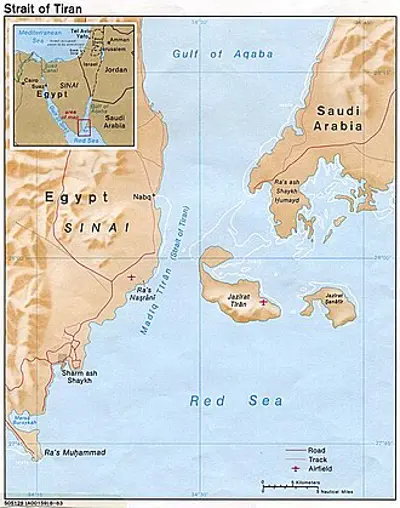 1967 egypt closes the straits of tiran to israeli shipping
