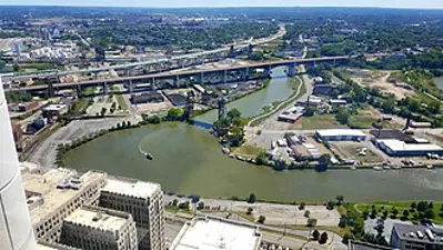 1969 the cuyahoga river catches fire in cleveland ohio drawing 06 22