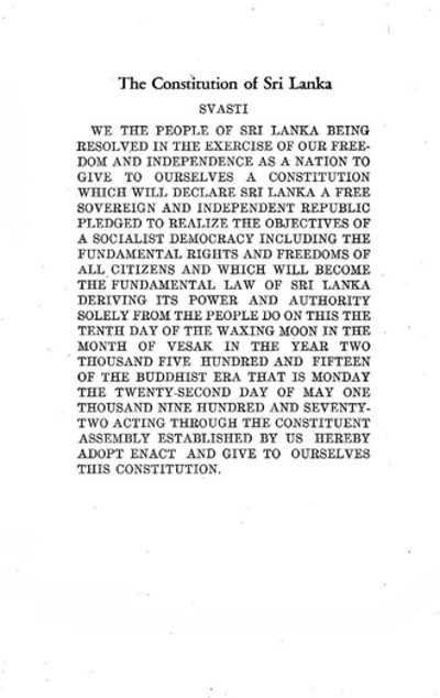 1972 ceylon adopts a new constitution becoming a republic and ch 05 22