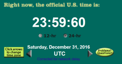 1972 the first leap second is added to the utc time system