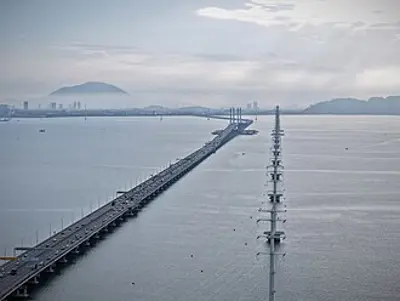 1985 penang bridge the longest bridge in malaysia connecting th 09 14