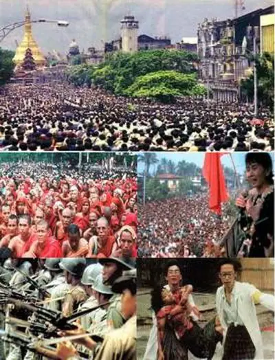 1988 the 8888 uprising in myanmar comes to an end