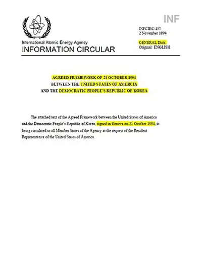 1994 north korea and the united states signed the agreed framewor 10 21